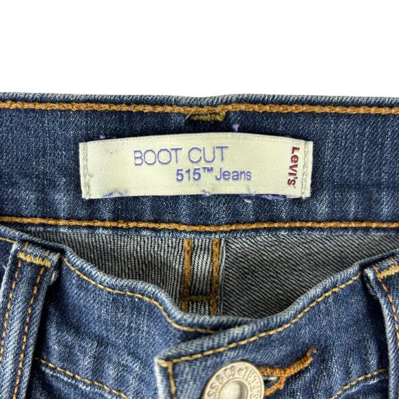 Levis Strauss and Co 515 Womens Bootcut Jeans Sz 8 M Slim Stretch Denim Western - Picture 3 of 11